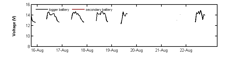 recent week voltage graph