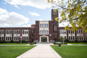 Front view of the administration building