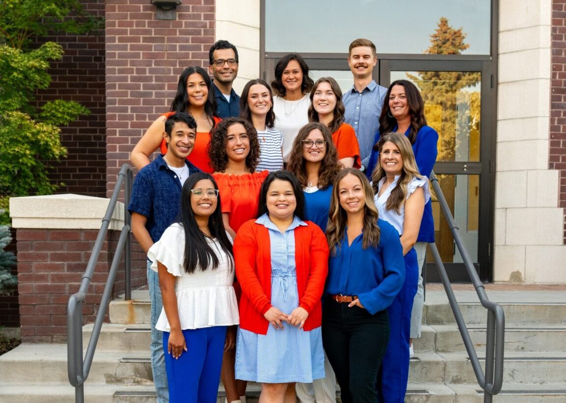 Admissions staffs posing together
