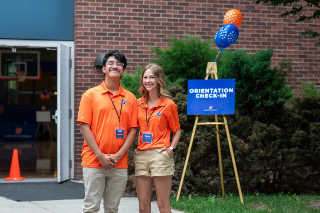 Orientation Leaders prepare to greet new students