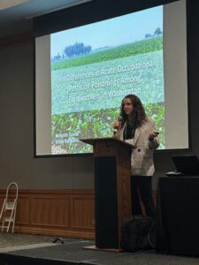 Meredith Spivak presenting at the Cascadia symposium