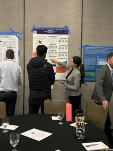 Jianna Gimenez discussing poster