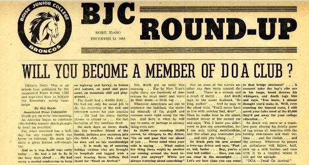 Roundup page 1, 1955