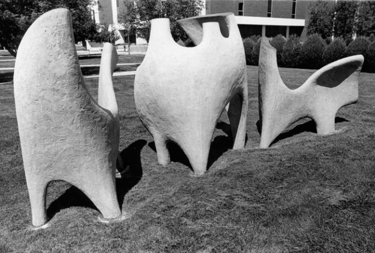 Bovine dance sculpture. 