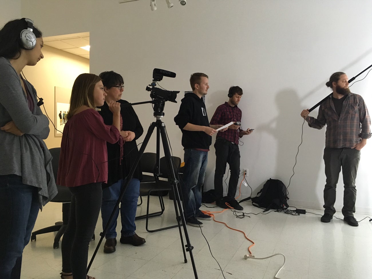 Student video production set