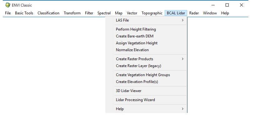 ENVI53 Classic Screen Capture
