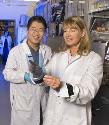 Dr. Jorcyk and Ken Tawara.