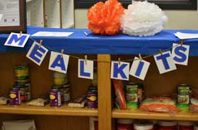 Food pantry shelves