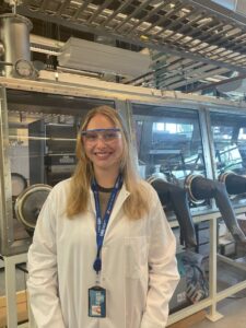 Mkari McDougall in a Laboratory