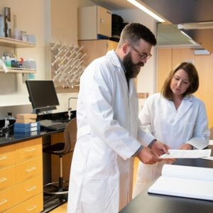 Higher Education Research Council (HERC) fellows work in a lab.
