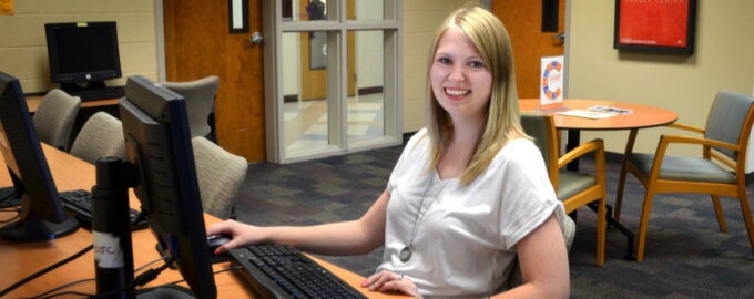 person at a computer