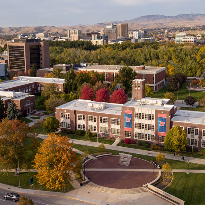 Aerial view of the Administration Building