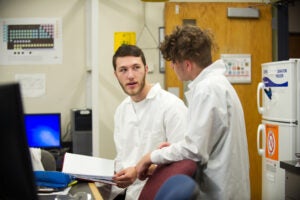 Students working in a laboratory