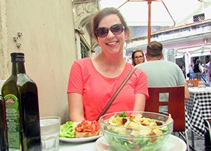 Heidi Naylor, Boise State English lecturer, in Italy