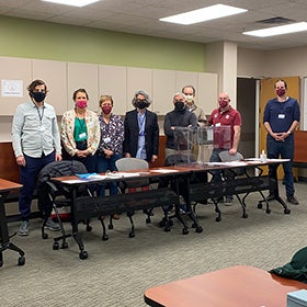Volunteers who ran the first round of the French presidential election on April 10, 2022 in Salt Lake City. Photo by Hortense Saget.