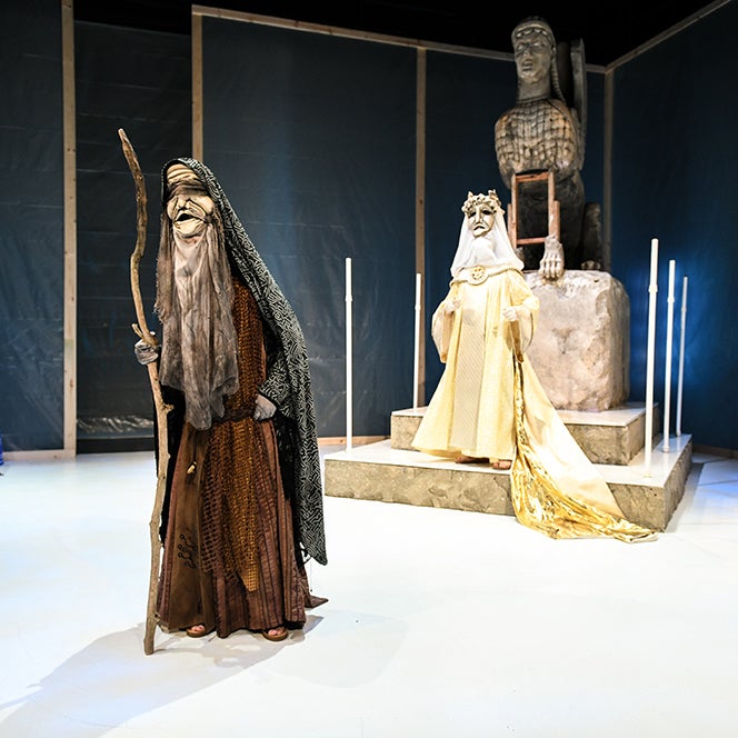 Scenes from Boise State's Department of Theatre, Film and Creative Writing's production of "Oedipus Tremendous" in fall 2021