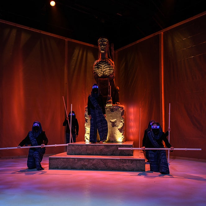 Scenes from Boise State's Department of Theatre, Film and Creative Writing's production of "Oedipus Tremendous" in fall 2021