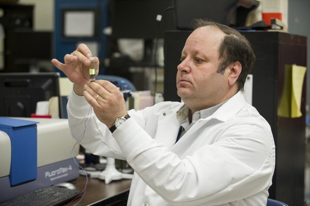 A person in a lab