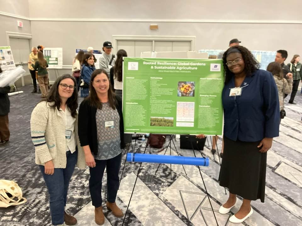 Persons at a research poster conference