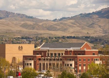 Micron Business and Economics Building on campus