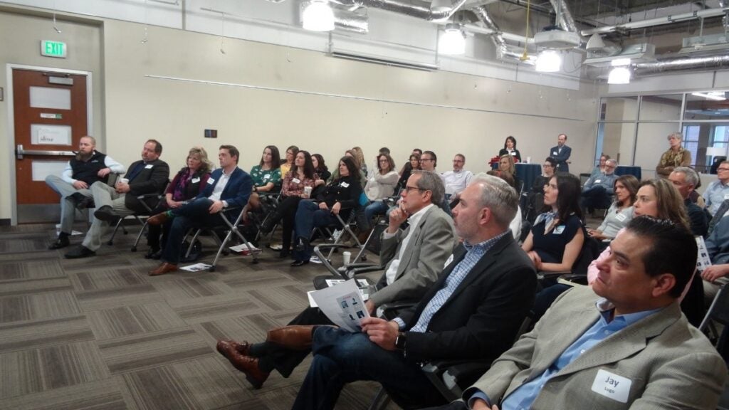 attendees at the Executive MBA Leadership Forum