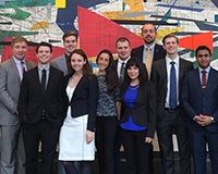 career services director leads students on trip to New York City