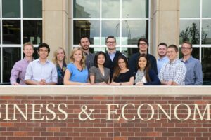 Boise State University's College of Business and Economics student sustainability reporters 2015