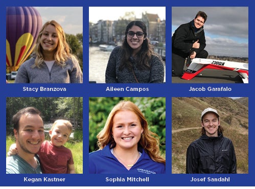 Stacy Branzova, Aileen Campos, Jacob Garafalo, Kegan Kastner, Sophia Mitchell and Josef Sandahl. 