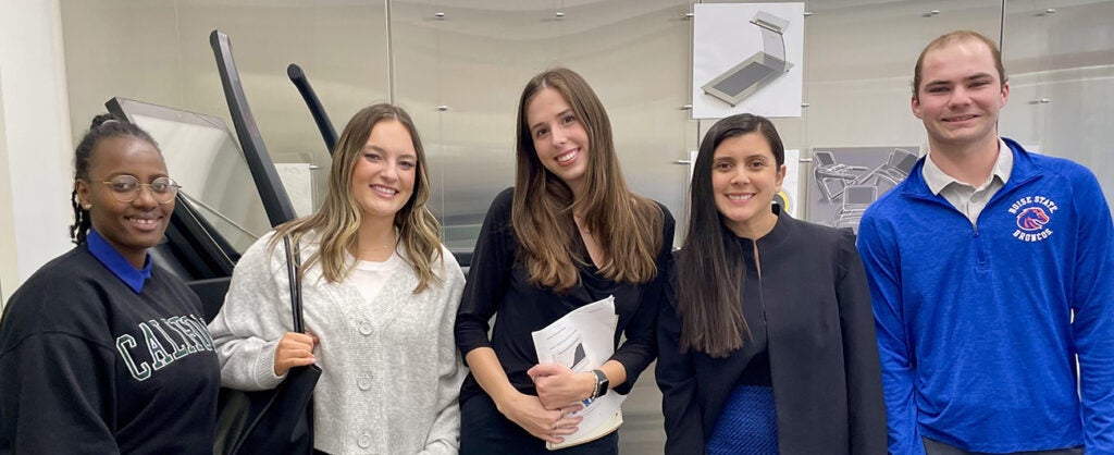 SCM students at iFit Case Competition:Â Viviane Akingeneye, Izzy Charter, Miya Hobart, Milena Merlo and Nick Fordyce