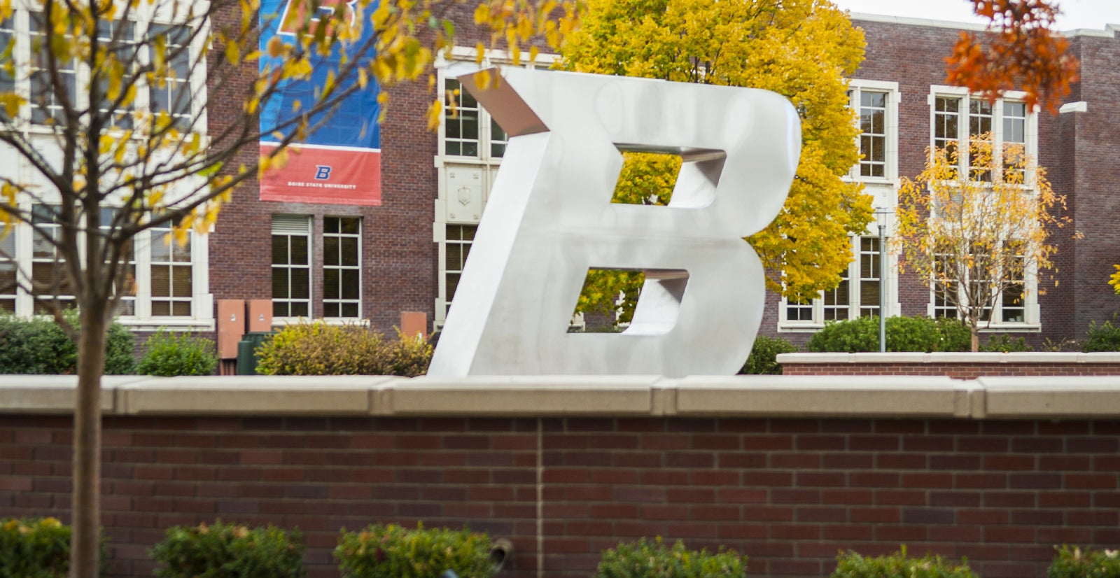 Boise State B sculpture
