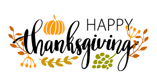 Happy Thanksgiving text