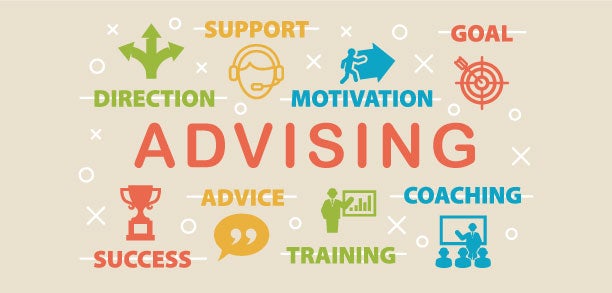 Advising word cloud