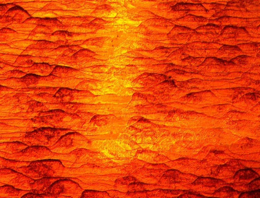 SEM image of sintered gold