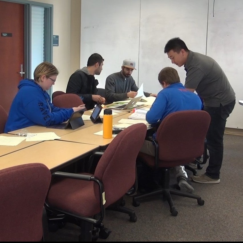 Students in a tutoring session