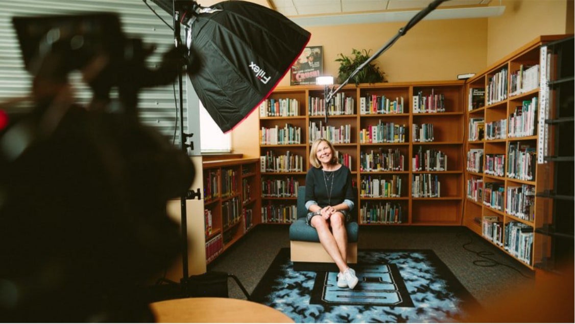 Filming a presentation