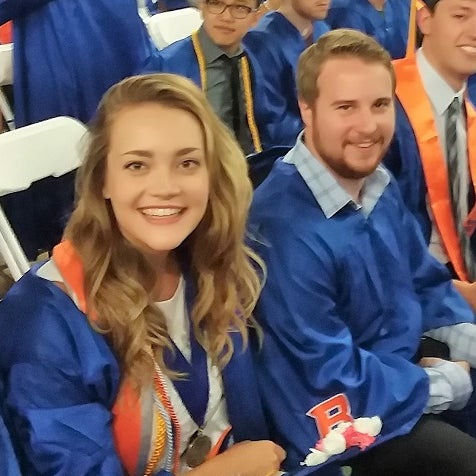 students at graduation