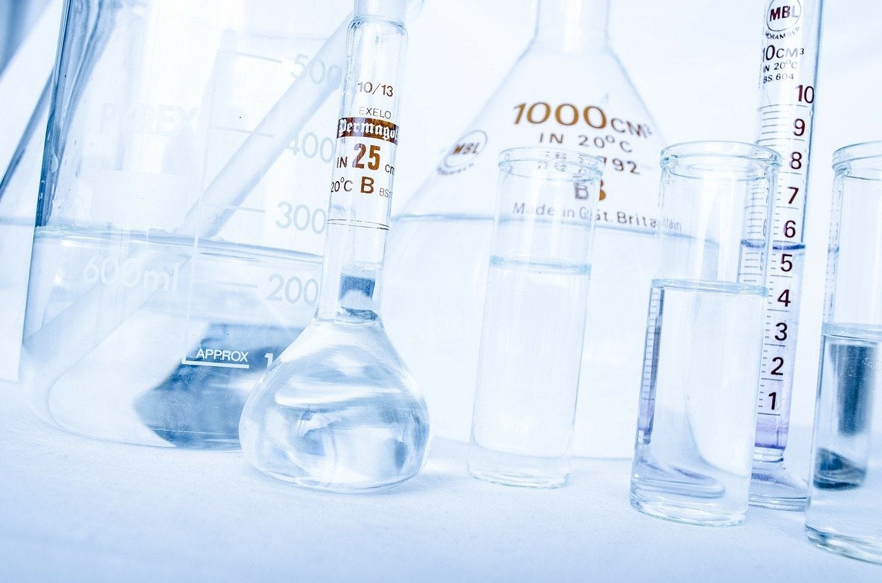 beakers and vials