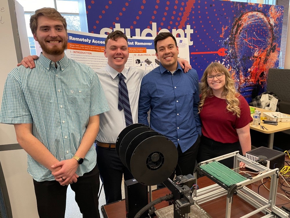members of the 3D Print Remover team - Fall 2022 CDS