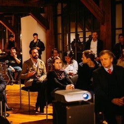 audience at a presentation