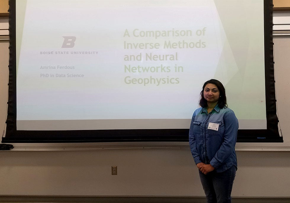 Amrina Ferdous presenting