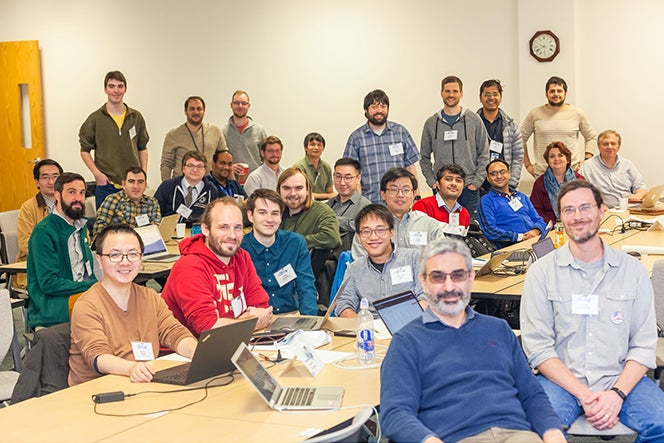 Andy Lau and AI-Hackathon participants
