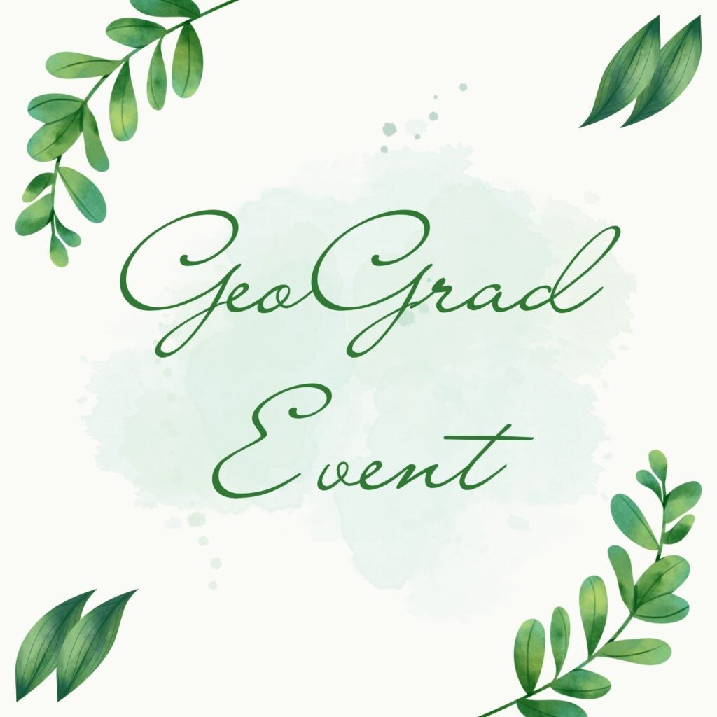 GeoGrad Event flyer