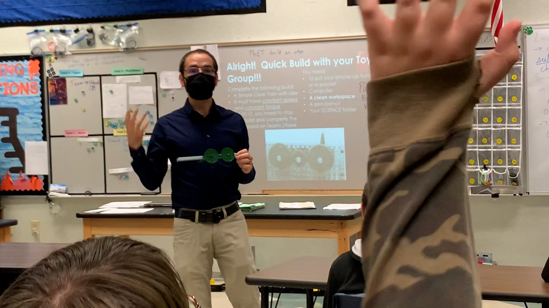 Todd Knight teaching in front of students