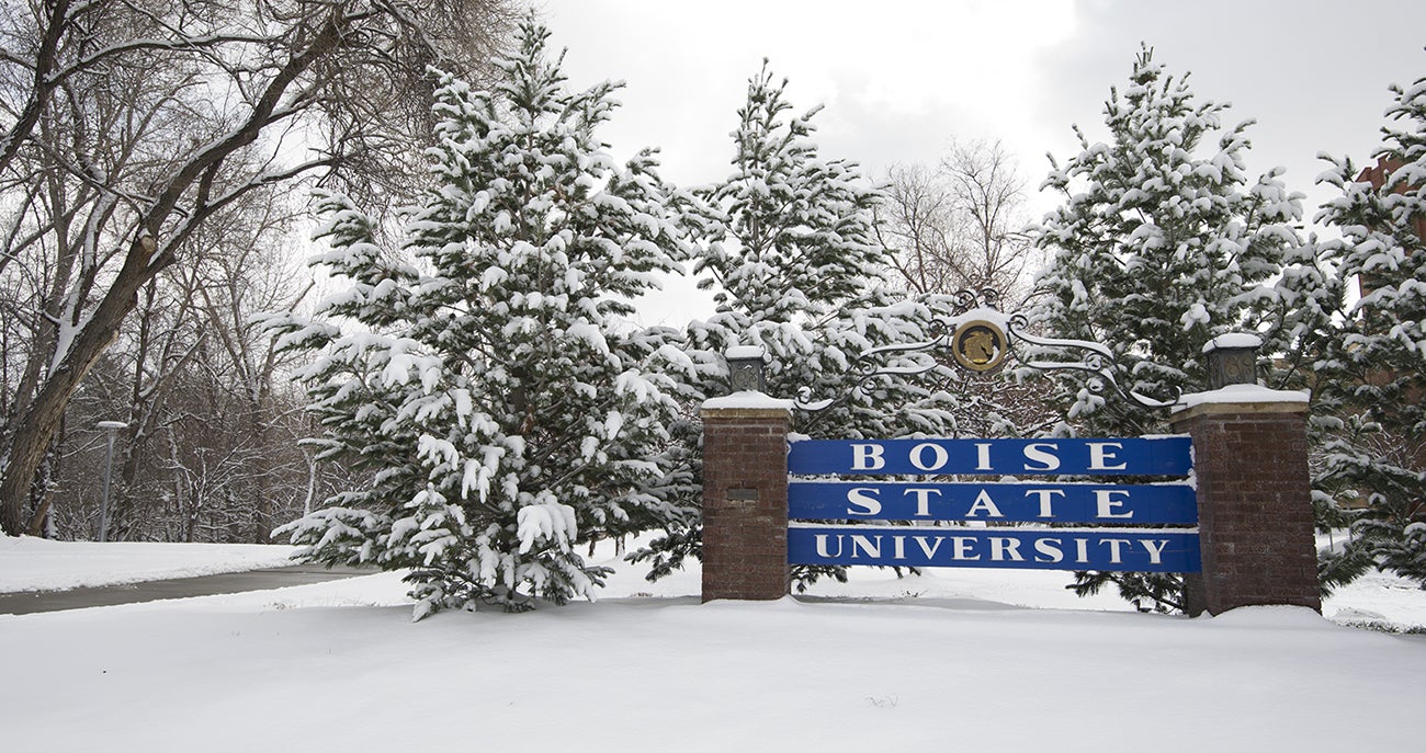 Boise State University sign