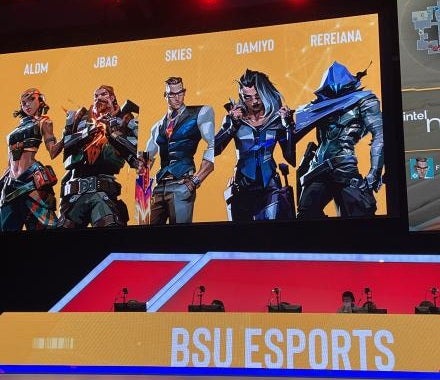 Boise State's team avatars were showcased on stage at nationals.