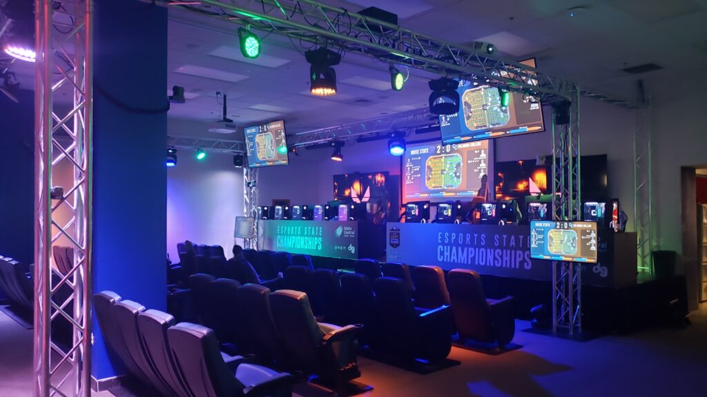 boise state esports arena main stage photo