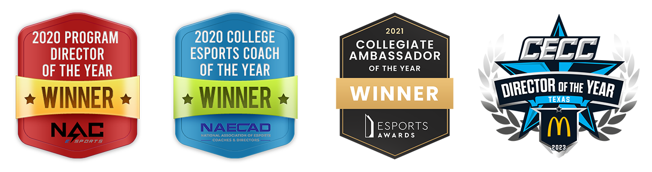 Various award logos