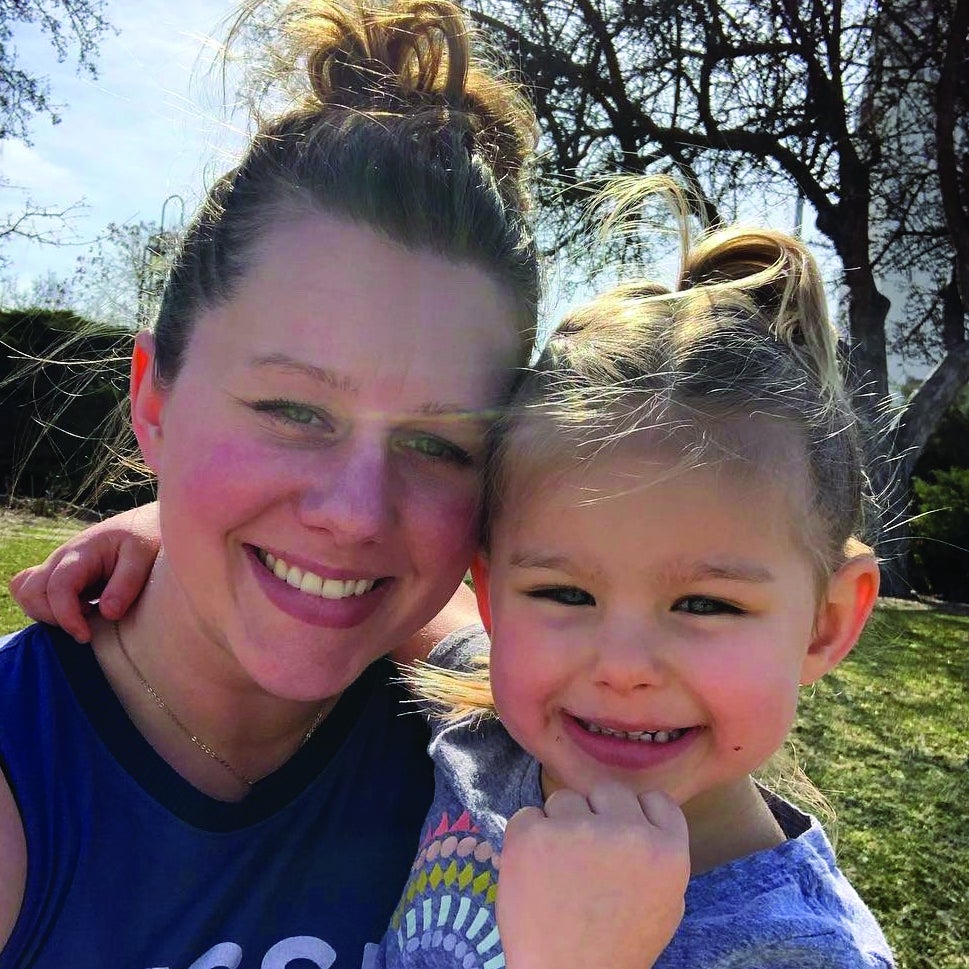 Jacque Hadley and child