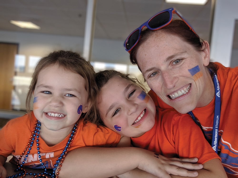 Heather Carlson and her daughters