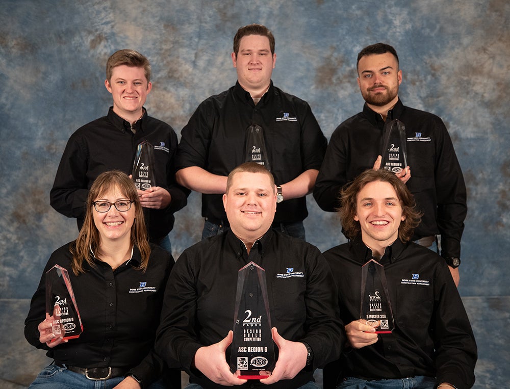 2022 Boise State University 2nd Place Design Build Team members are: Kevin Todt (Team Captain), James Haight, Riley Brenden, RJ Durrer, Ramona Clark, Jake Wiersma, Jake Durrer, Alternate.2022 Boise State University 2nd Place Design Build Team members are: Kevin Todt (Team Captain), James Haight, Riley Brenden, RJ Durrer, Ramona Clark, Jake Wiersma, Jake Durrer, Alternate.